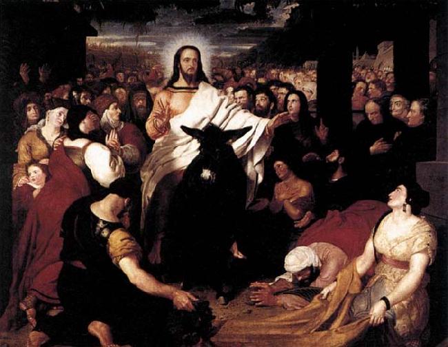 Benjamin Robert Haydon Christ-s Entry into Jerusalem oil painting image
